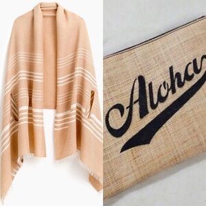 J. Crew Aloha Clutch & Cape Scarf Bundle